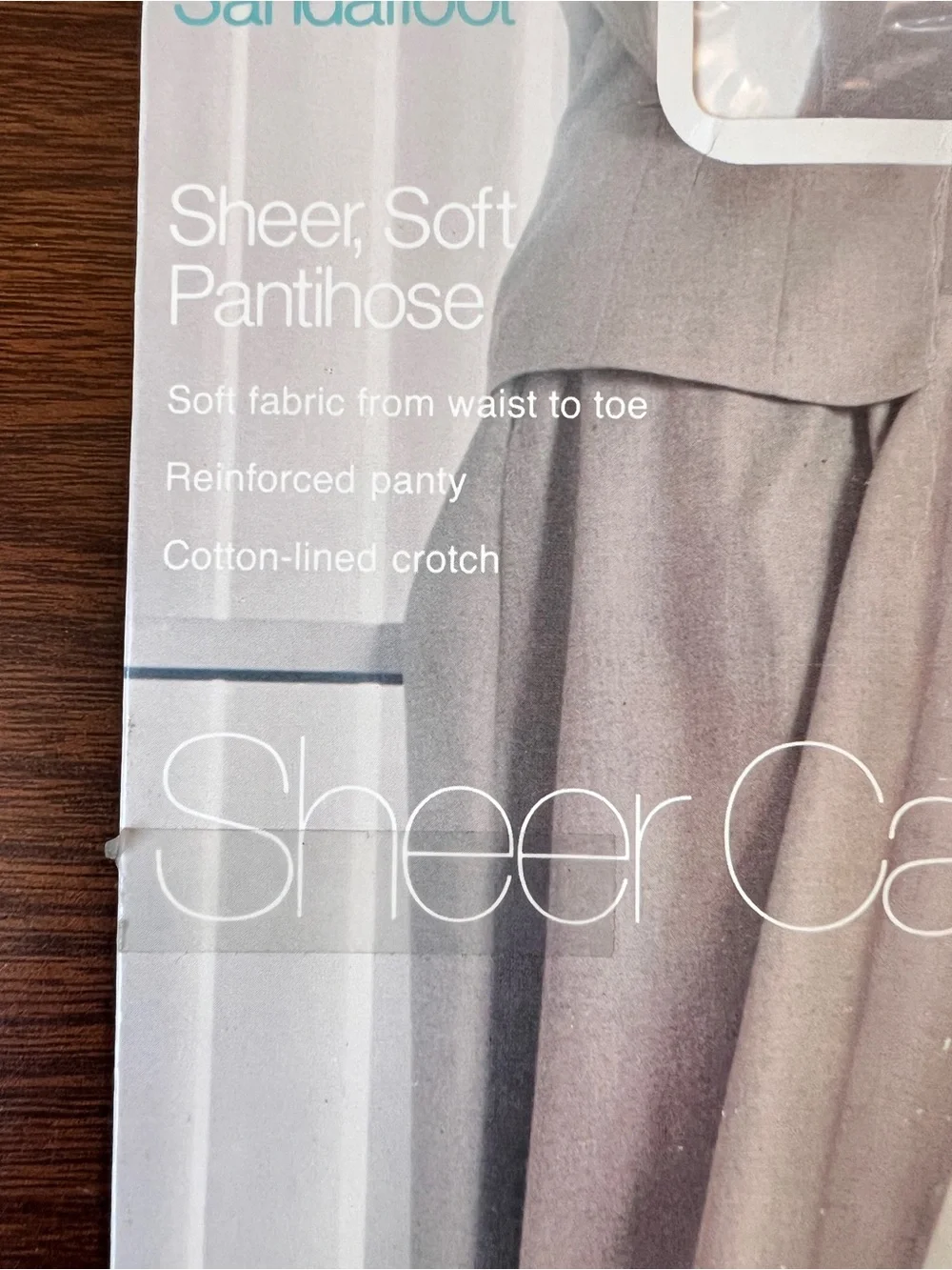 NWT Vintage JC Penney Sheer Caress Pantyhose- Pearl Grey - Size Average